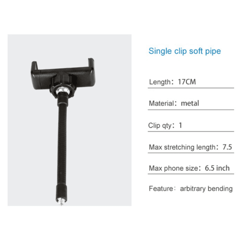 Faro circolare a LED con porta USB e supporto per treppiede regolabile. 1