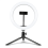 Faro circolare a LED con porta USB e supporto per treppiede regolabile. 3