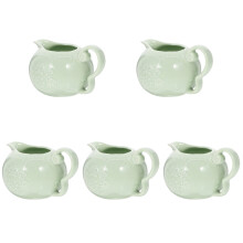 5St Keramische Melkkan Groen Klassieke Stijl Voor Thuis