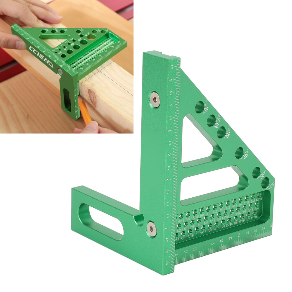Aluminium Alloy Square Ruler Inch