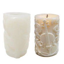 Violin Design Silicone Candle Mould For Enthusiasts And-QMXPP08