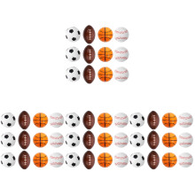 48Pièces Balles Anti-Stress Colorées PU Pour Fête Et Bureau