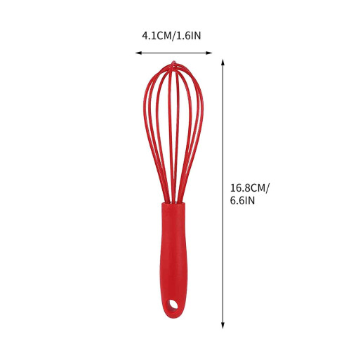Silicone Egg Whisk Portable Handheld Frother 1 Piece