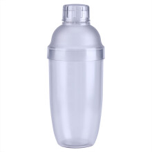 Botella mezcladora de 700 cc, transparente, de resina de policarbonato, antifugas.