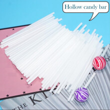 Food Grade Plastic Hollow Stick White Tube 100pcs