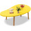 Mango Wood Coffee Table with Storage 31.5" W x 16" D x 16" 1