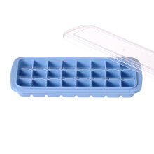 Bandeja de silicona para 24 cubitos con tapa antiderrame