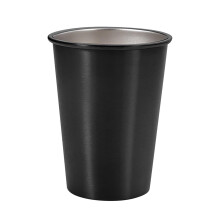 Tasse Ă pinte SDJMa en acier inoxydable noir 35 cl