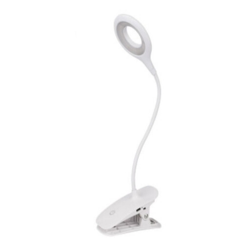 Lampe de chevet LED avec clip et design pliable