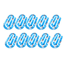 10Pcs Flower Acrylic Paper Clip Bookmarks Book Page Holder-14