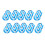 10Pcs Flower Acrylic Paper Clip Bookmarks Book Page Holder-14 1