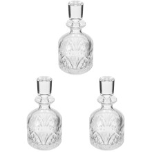 3Pièces Flacons En Verre Transparent Pour Bar Restaurant