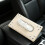 Black Leather Sun Guard Tissue Box Holders with Daisies-Black 6