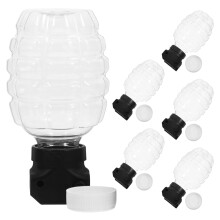 6Pcs ABS Pe Refillable Gel Gun Bottles with Connector for Ball Gun