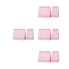 8St Staande Flip Kalender 2026 Roze Metalen Binding Office