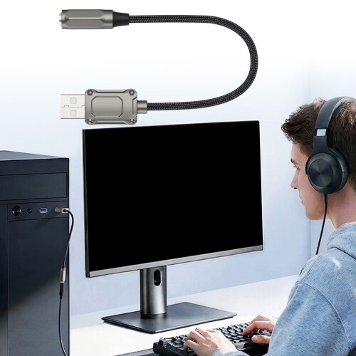 USB-C-auf-3,5-mm-Kabel für verbesserten Klang, 1