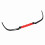3x Auto Stoßfänger Splitter 114cm Rot ABS Sport 20