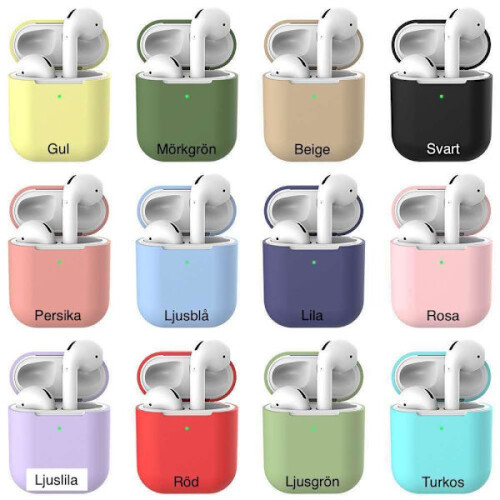 Capa de silicone compatível com AirPods - Capa/Proteção - Várias cores: Branco 2