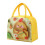 Borsa termica per il pranzo Kawaii, gialla, portatile e resistente alle macchie. 2