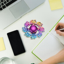 Compact Stainless Steel Fidget Spinner EDC