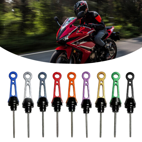 Allgemeiner Motorrad-Motorölmessstab,-Silber 2