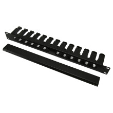 2U Rack Cable Routing Panel 12 Slots