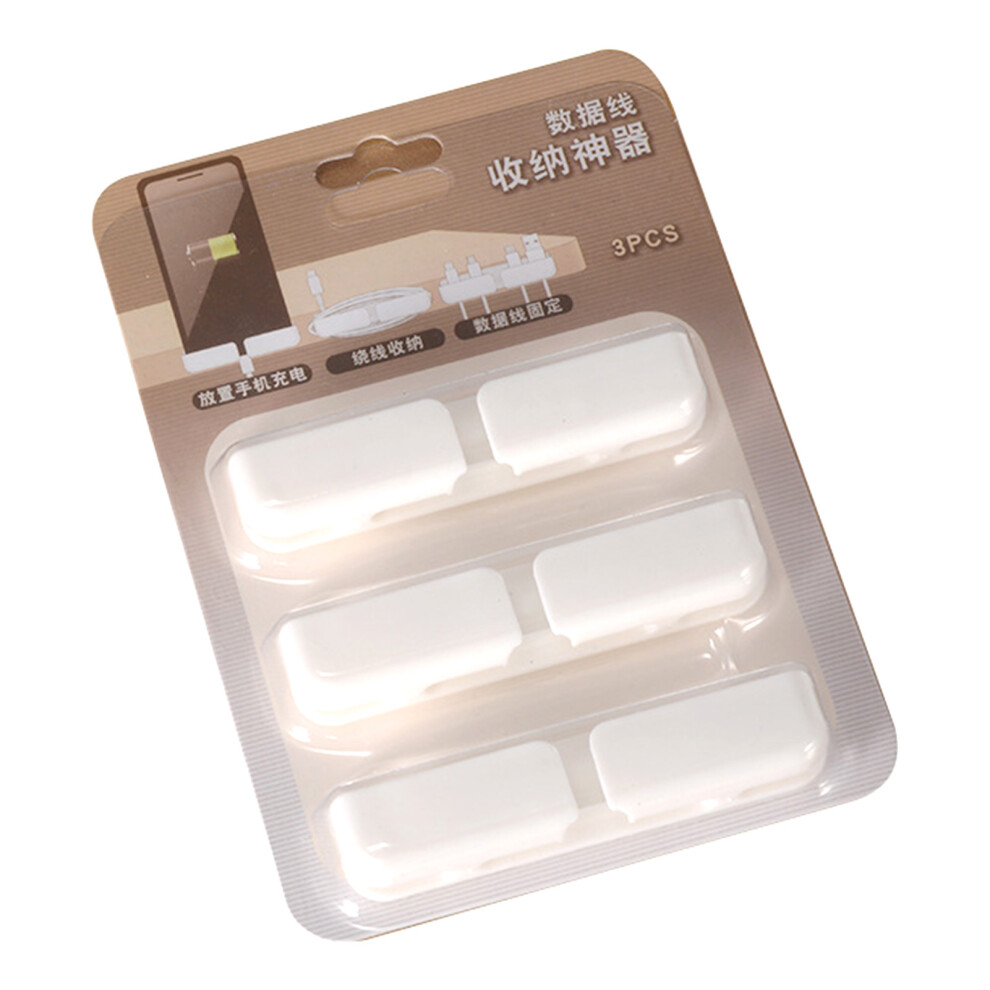 Adhesive Cord Clips 3-Pack For Desk 7340572020673