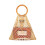 Resin Handle Wine Bottle Bag Mesh Pouch with-Plum gold 1