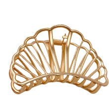Damhårspänne, hårspänne med tätt grepp, hållbart och mycket lätt att använda, geometrisk design, metallhårspänne, ihåligt och