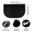 Half Round Fireplace Mat Fireproof Black 20 x 31 Inch 2