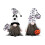 Décoration en peluche gnome d'Halloween faite main elfe sorcière vampire 1
