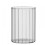 Borosilikatglasbecher, transparent, breit gestreift, 300 ml 1