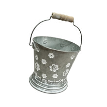 Multipurpose Small Iron Flowerpot Plant Pot Decorative Bucket-S