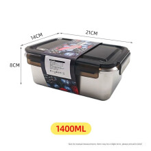 316 Stainless Steel Food-Grade Fresh-Keeping Box with Lid