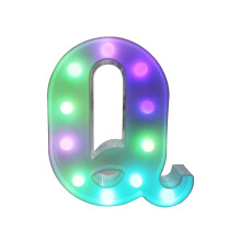 Lettera luminosa a LED colorata da 8,9 pollici con telecomando