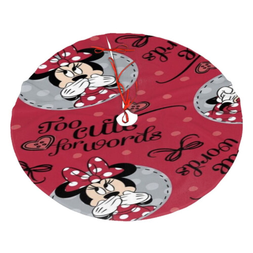 Jupe de sapin Mickey Mouse, décoration de Noël, 1 pièce