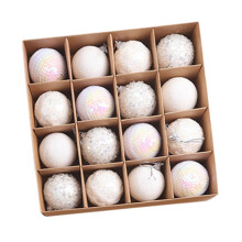 Christmas balls ornaments white 16 pieces