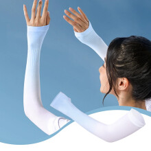 Armmouwen met ijskleurverloop, UV-bescherming, verkoelend, voor sport (2 stuks)