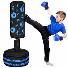 Kids Inflatable Punching Bag Freestanding Boxing MMA Training