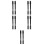 10Pcs Durable Iron Wheelchair Brake Handle Extensions Black Color 1