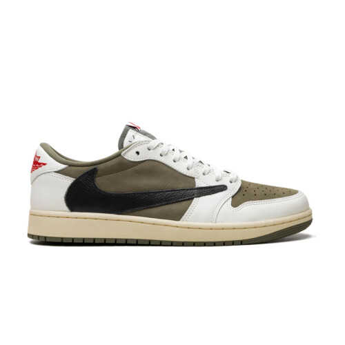 (UK9/EUR44) Air Jordan 1 Low Travis Scott - Medium Olive 1