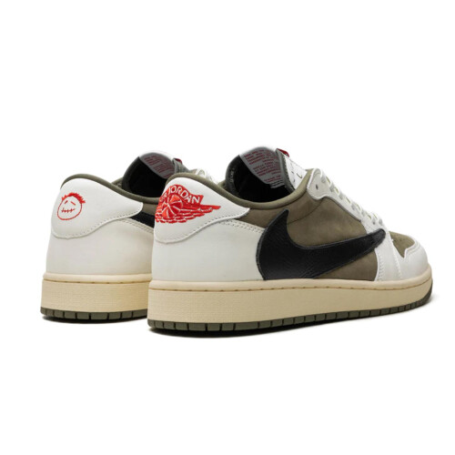 (UK9/EUR44) Air Jordan 1 Low Travis Scott - Medium Olive 2