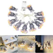 LED Rabbit String Lights Easter Decoration 10m