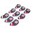Premium 9Pcs Waterproof Golf Club Headcovers Set 6