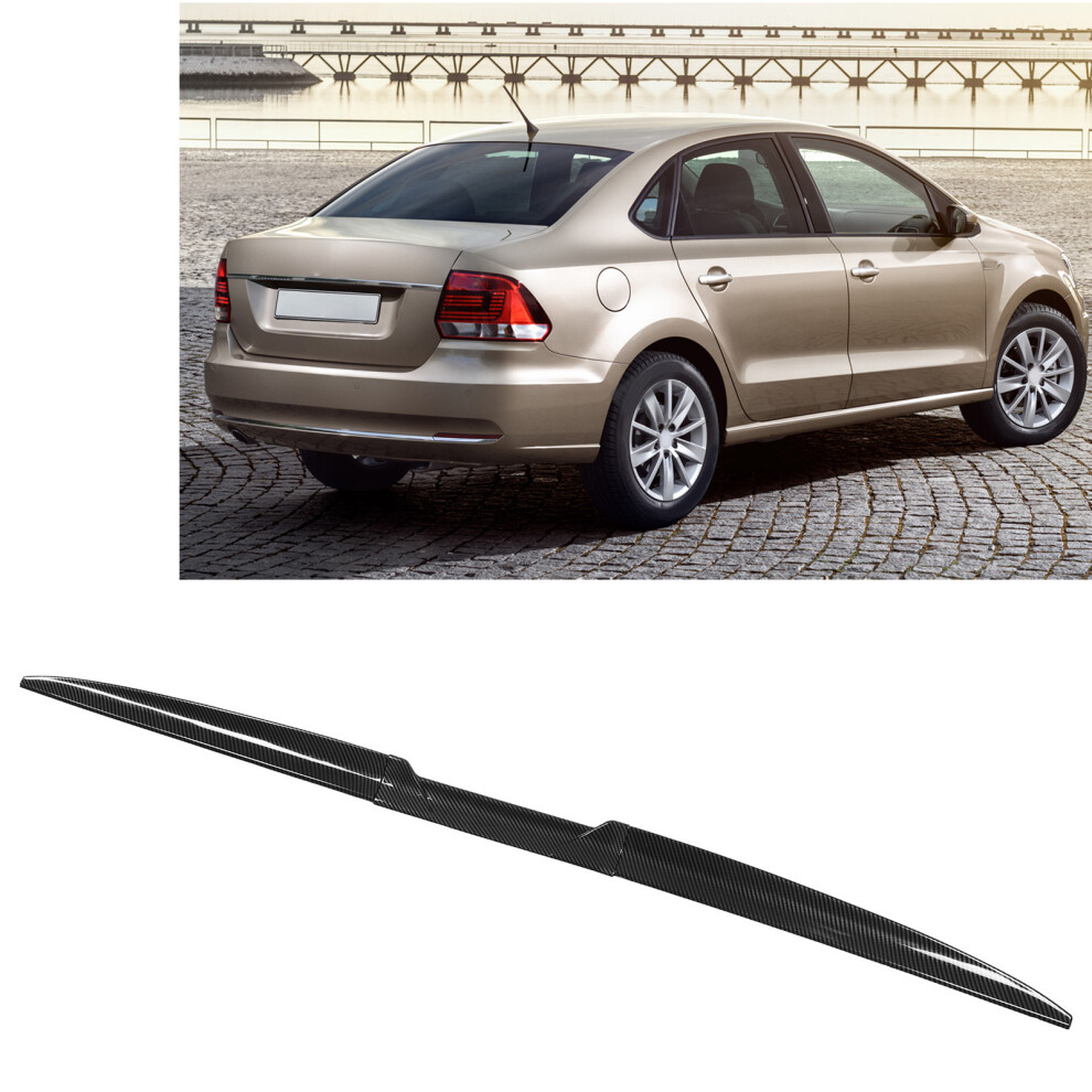 3Pcs Glossy Carbon Rear Spoiler Lip Universal Fit 7340572809568