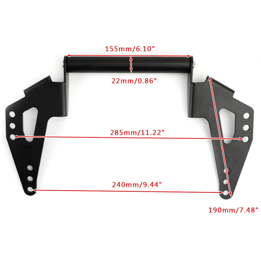 Suzuki Dl650 Navigation Mount 17-19 Black 7340572875532