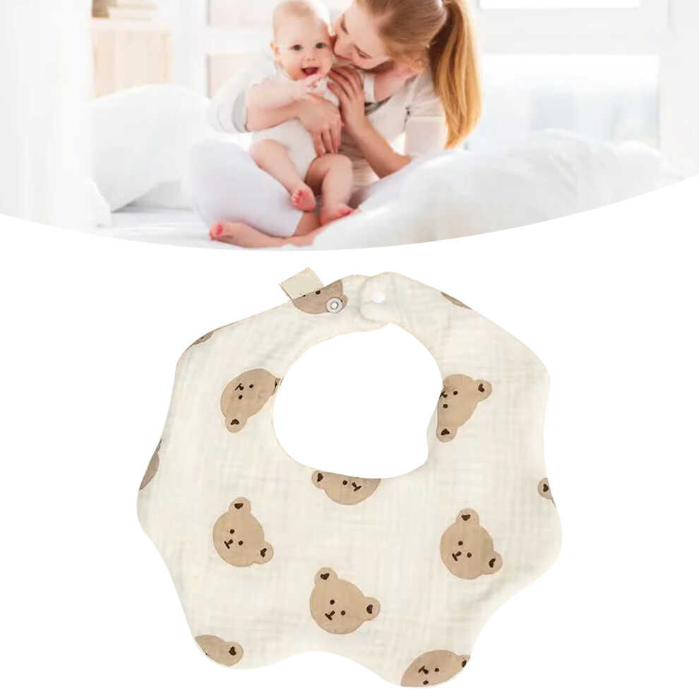Baby Cotton Bib Petal Design Moisture