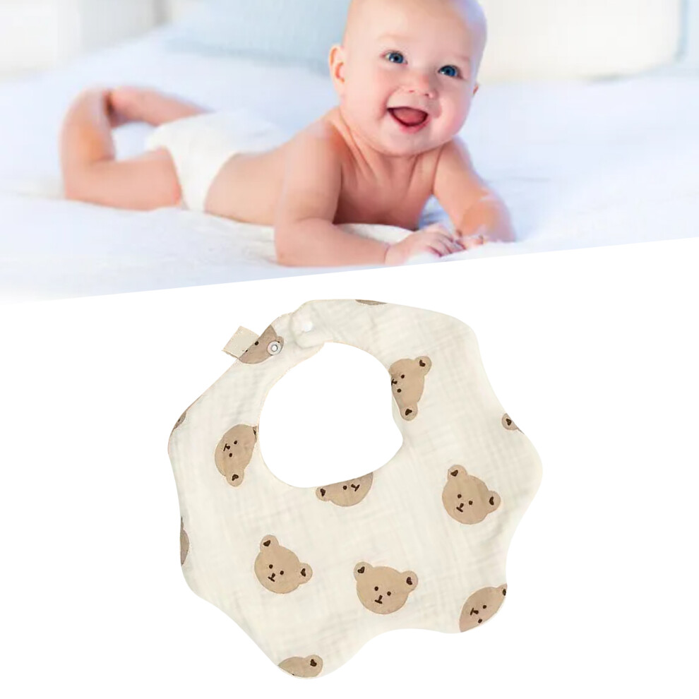 Soft Cotton Baby Bib Absorbent Layers