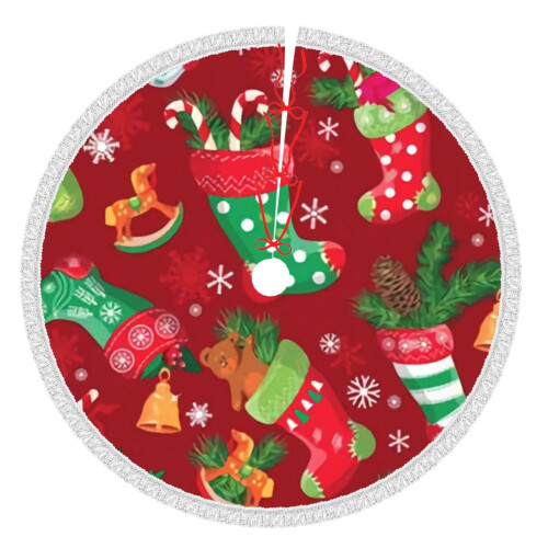 Christmas Tree Skirt 36 Inch Rustic Holiday Decor