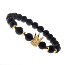Sada náramkov RSAMD CZ Crown pre páry, 2 ks